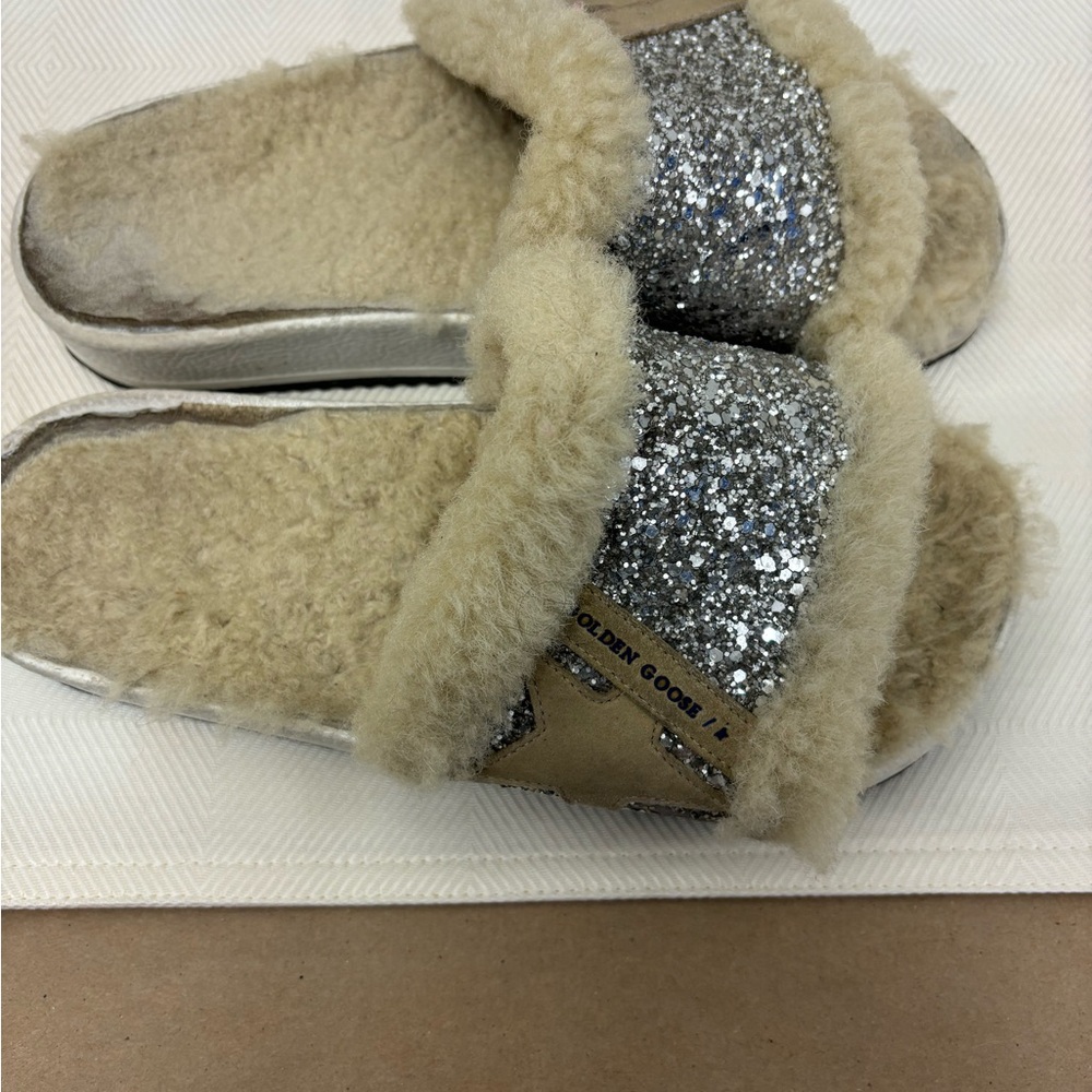GOLDEN GOOSE Glitter Slide